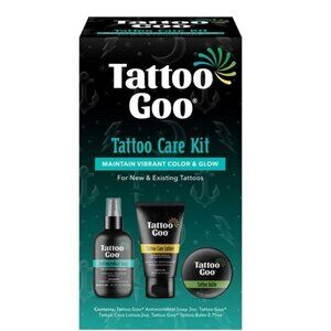 Tattoo Goo Tattoo Care Kit with Antimicrobial Soap Tattoo Balm and Tattoo Lotion